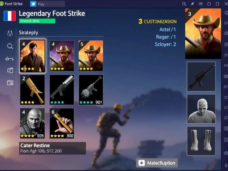 Legendary Foot Strike customization options